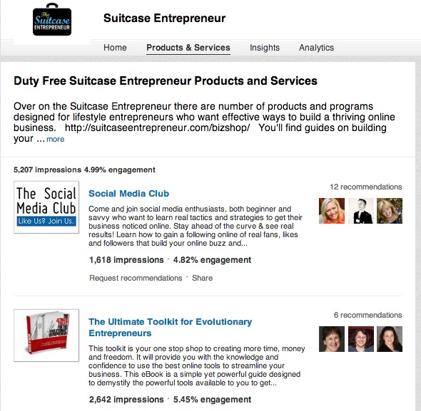 Suitcase Entrepreneur company page