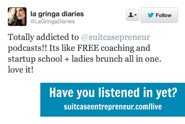 Vanessa Suitcase Entrepreneur podcast shoutout
